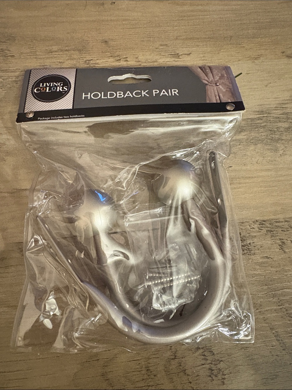 Silver Holdback Pair - Curtain Tiebacks